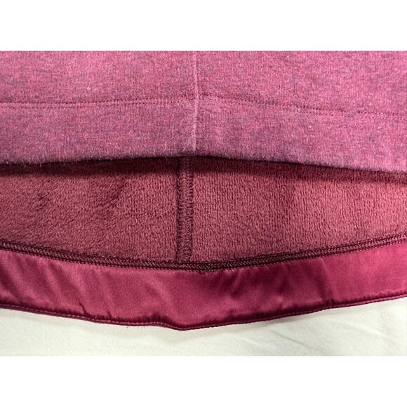 Athleta Burgundy Sweatshirt Cowl‎ Neck Thick Oversized XL - Picture 6 of 10